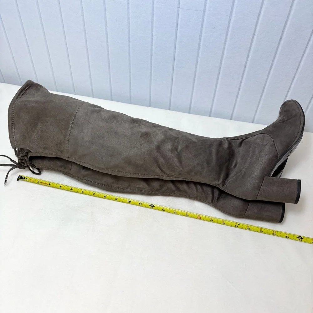 Marc Fisher‎ Over the Knee Boots Suede Taupe Size 8M